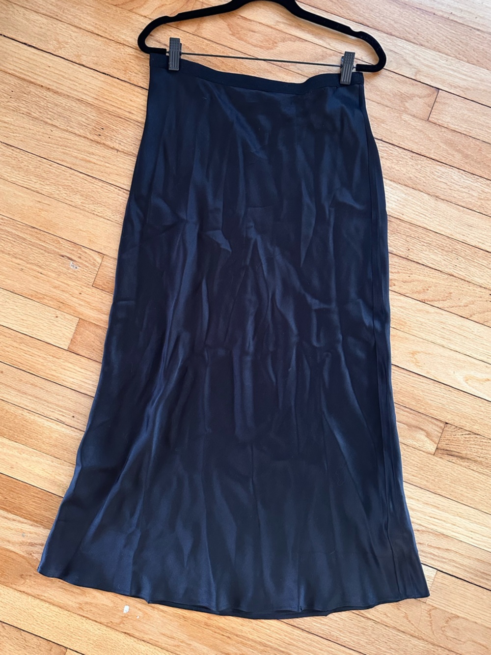 Anine Bing Black Midi Skirt - Sleek Stretch Silhouette - never worn